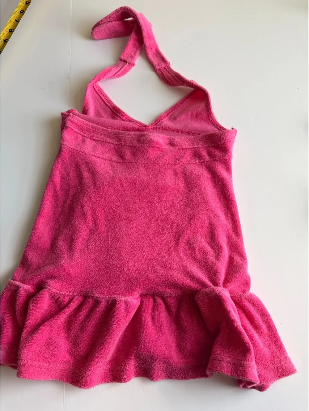The Children's Place Girls Terry Cloth Halter Dress Swim Cover-Up Size S 5-6